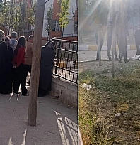 Okulda panik anları: Öğrenci okula pompalı tüfekle geldi