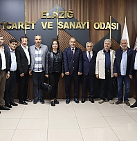 OSB başkanı Öztürk ve yönetim kurulundan başkan Alan'a hayırlı olsun ziyareti