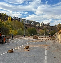 Ovacık yolunda güvenlik çalışmaları başladı
