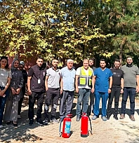 Palu Devlet Hastanesi'nde yangın eğitimi
