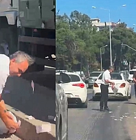 Rüzgarın savurduğu paralar yola saçıldı