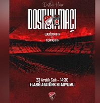 Seza Çimento Elazığspor U16, Beşiktaş U16 ile dostluk maçında karşılaşacak