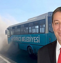 Sivrice'de otobüs yangını: Başkan Irmak'tan açıklama