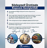 Sözleşmeli üretimde yeni dönem