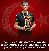 Sporcumuz Erdal Mıh Milli takım yolunda!