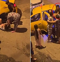 Taksi içinde başladı, sokağa taştı: Genç kadın ve araya giren genç darbedildi