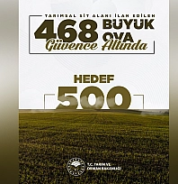 Tarım Bakanlığı: 9,5 milyon hektar verimli toprak koruma altında