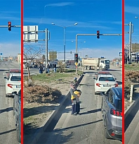 Trafikte dilenci problemi…