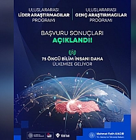 TÜBİTAK'tan 75 araştırmacıya destek