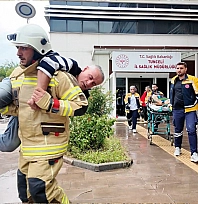 Tunceli'de deprem ve yangın tatbikatı