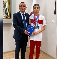 Türkiye Şampiyonu Alp Eren Güler'den Cemil Yatkın'a ziyaret