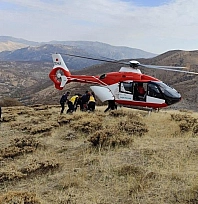 Uçuruma yuvarlanan şahıs kurtarıldı