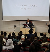 Vali Hatipoğlu'ndan Fırat Üniversitesi'nde önemli mesajlar