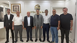 Elazığ TSO başkan adayı Ahmet Ballıca'dan Çetin İnşaat'a ziyaret