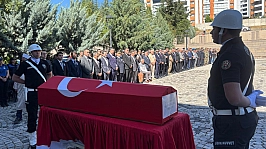 Polis Memuru Mert Ozan Şindi Elazığ'da düzenlenen törenle uğurlandı