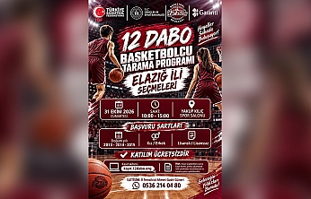 12 Dabo basketbolcu tarama programı Elazığ il seçmeleri 31 Ekim'de yapılacak