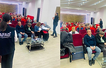 AFAD'dan Elazığ'daki huzurevinde afet farkındalık eğitimi