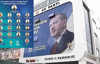 Ak Parti Elazığ İl Başkanlığında Görev Dağılımı Belli oldu