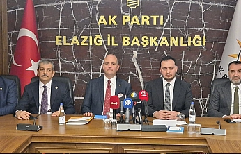 AK Parti Genel Merkez Heyeti Depremin Yıl Dönümünde Elazığ'da Sahadaydı