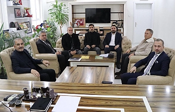 Başkan Alan'dan İl Milli Eğitim Müdürü Beraat Şahin'e ziyaret