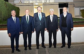 Başkan Dumandağ, TOBB Başkanı Hisarcıklıoğlu ile bir araya geldi