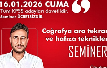 Elazığ Belediyesi'nden KPSS adaylarına yönelik ücretsiz seminer