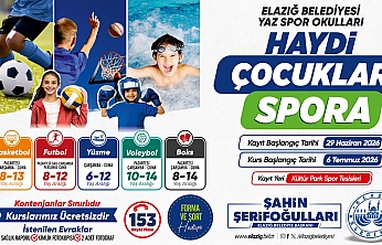 Elazığ Belediyesi'nden Ücretsiz Yaz Spor kurslarına kayıtlar başlıyor