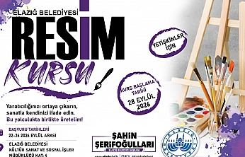 Elazığ Belediyesi'nden ücretsiz ney ve resim kursu