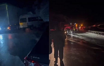 Elazığ'da aşırı buzlanma sürücülere zor anlar yaşatıyor
