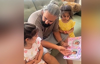 Elazığ'da babası isimlerini karıştırınca ikiz kızlarından tepki yağdı