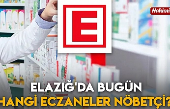Elazığ'da bugün hangi  eczane nöbetçi? (29 Aralık 2025)