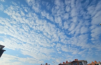 Elazığ'da bulutların görsel şöleni