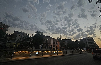 Elazığ'da bulutların görsel şöleni