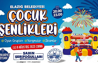 Elazığ'da çocuklar için şenlik zamanı