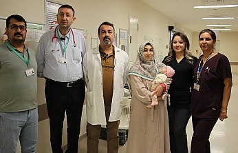 Elazığ'da diyafram fıtığı olan bebek sağlığına kavuştu