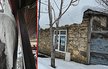 Elazığ'da dondurucu soğuk: Tarihi Harput'ta buz sarkıtları oluştu