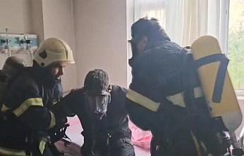 Elazığ'da hastanede yangın tatbikatı