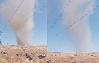 Elazığ'da hortum paniğe neden oldu!