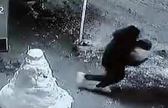 Elazığ'da ilginç hırsızlık: Kardan adamın kafasını alıp kaçtı