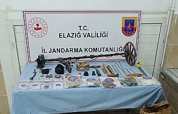 Elazığ'da izinsiz kazı yapan 3 şahıs suçüstü yakalandı