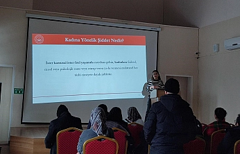 Elazığ'da Kadına Yönelik Şiddetle Mücadele kapsamında personele farkındalık eğitimi
