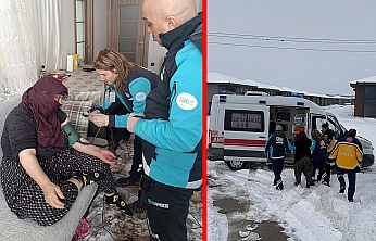 Elazığ'da kar engeline UMKE müdahalesi