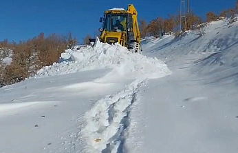 Elazığ'da karla mücadele seferberliği: 79 köy yolunda çalışmalar sürüyor