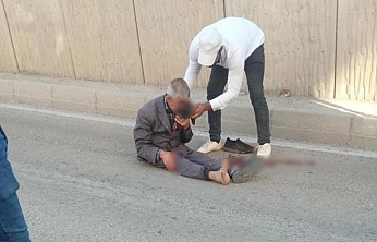 Elazığ'da katlı kavşaktan düşen yaşlı adam yaralandı