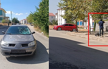 Elazığ'da korkutan kaza: Bisikletli çocuğa otomobil çarptı