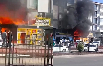 Elazığ'da korkutan yangın: İş yeri kullanılamaz hale geldi