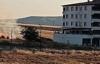 Elazığ'da korkutan yangın!