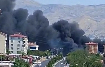 Elazığ'da korkutan yangın!