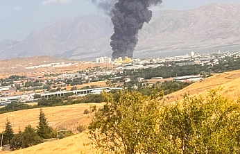 Elazığ'da korkutan yangın!