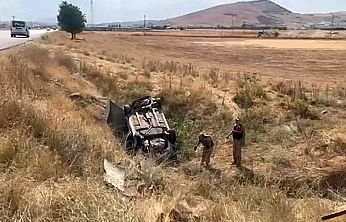 Elazığ'da Otomobil Şarampole Devrildi: 1 Yaralı